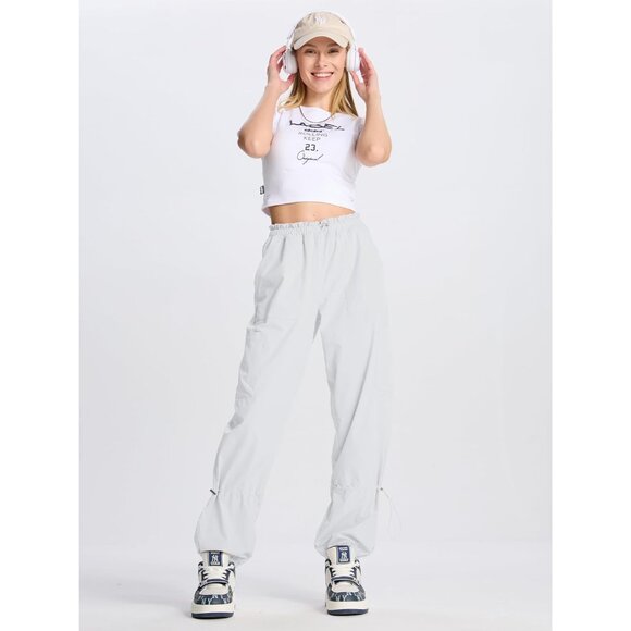 Chic Women's 28"/31"/33" Lightweight Dance Cargo Pants for Active Lifestyle - Picture 2 of 9